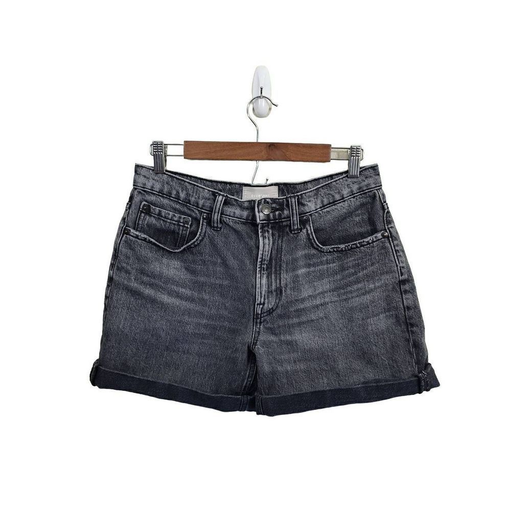 Everlane Black Relaxed Jean Shorts size 28